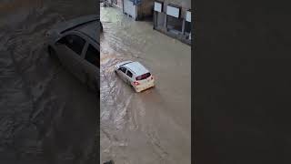 24 June 2024  Morges Switzerland  Heavy rains lead to local flooding DUFW24 [upl. by Arytahs]