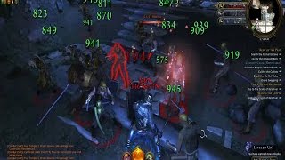 Neverwinter Oathbound Paladin stats build and tanking a bunch of mobs [upl. by Ekihc503]