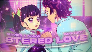 Demon Slayer edit Tanjiro x Kanao  🎵stéréo love 🎵 [upl. by Nylorahs855]