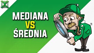 Excel Mediana vs Średnia pensja  Porada 438 [upl. by Burke]