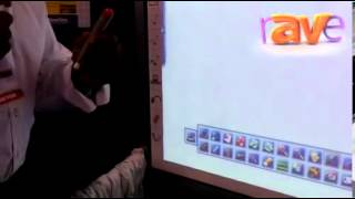 DSE 2013 Newline Interactive Demonstrates 800 Series Interactive Whiteboard [upl. by Teddy]