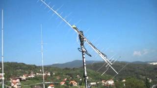 Satellite antenna system with Tonna antennas and Yaesu rotator G5500  Neven 9A5YY [upl. by Aeslek]