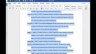 APA References Page How to format in Hanging Indent and Alphabetize II Works cited II Bibliography [upl. by Nohpets313]