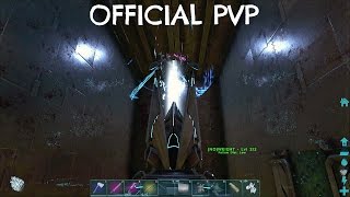 TEK TRANSMITTER BUILD w Dragon Boss  Official PVP E123  ARK Survival [upl. by Nauh]