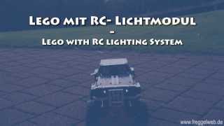 Lego® Technic 4x4 offroader with rc lighting system [upl. by Lorrad]