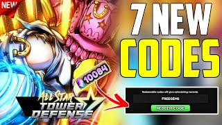 UPDATE  4X ALL WORKING CODES FOR ALL STAR TOWER DEFENSE 2024 ROBLOX ASTD CODES [upl. by Atsillak]