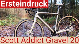 Gravelbike aus Carbon Mit dem Scott Addict Gravel 20 durch den Wald [upl. by Natassia427]