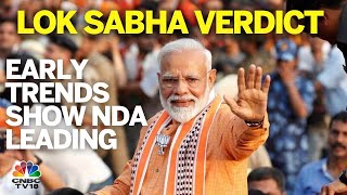 2024 Lok Sabha Results NDA Takes Initial Leads PM Modi Leads From Varanasi  N18ER  CNBC TV18 [upl. by Lladnek135]