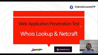 Whois amp Netcraft  Web Application Pentest  Information Gathering [upl. by Streeto]