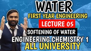 WATERLecture 05Softening of Water ENGINEERING CHEMISTRYPRADEEP GIRI SIR [upl. by Aubry]