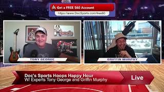 NBA  College Basketball Picks Predictions w Expert Handicapping Docs Sports Hoops Happy Hour Show [upl. by Leela]