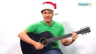 How to Play a Holly Jolly Christmas on Guitar [upl. by Adlog224]