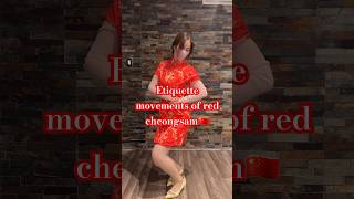 Red cheongsam My holiday outfit beautiful cheongsam chinesestyle [upl. by Moyer410]