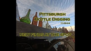 Pittsburgh Bottle Digging  110924  New Finds at The Spot [upl. by Recor]