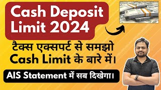 Cash Deposit Limit as per Income Tax 2024  Cash Transaction Limit in Income Tax  Income Tax Notice [upl. by Luaped282]