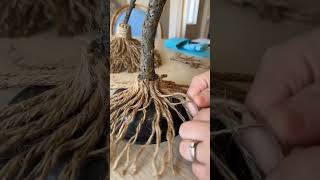 How to Make a Table Top Halloween Witches Broom [upl. by Aerdno]