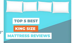 Top 5 Best King Size Mattress Reviews in 2024 [upl. by Sairahcaz]