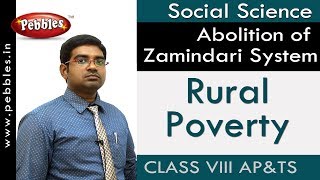 Rural Poverty  Abolition of Zamindari System  Social  Class 8  APampTS Syllabus [upl. by Adiuqal]