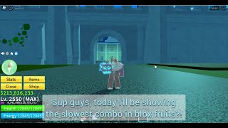 Crazy Rumble  Wando combo  Blox Fruits  Combos [upl. by Yelwar]