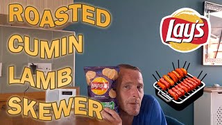 Lays Roasted Cumin Lamb Skewer Crisp Review [upl. by Bryce]