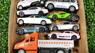 Box Full Of Cars  Camry 70 Porsche Subaru Bugatti Lamborghini Renault Dacia Nissan Note 51 [upl. by Orfurd]