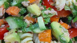 fusilli pasta salad with tuna try this easy and delicious recipe chef Dan TV [upl. by Alisun410]