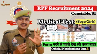 Railway RPF Medical Test 2024  RPF Constable amp SI Medical Test rpf malefemale medical check up✅ [upl. by Lavery]