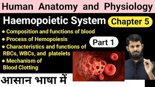 Haemopoietic system  HAP chapter 5  Process of Hemopoiesis  Mechanism of Blood Clotting [upl. by Akierdna]