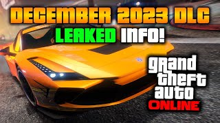 GTA Online December 2023 DLC LEAKS NEW Weapon Vehicle Robbery Details and More [upl. by Erv]