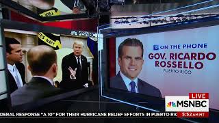 Governor Ricardo Rossello Appears on MSNBC’s Morning Joe Following Hurricane Maria [upl. by Irrak797]