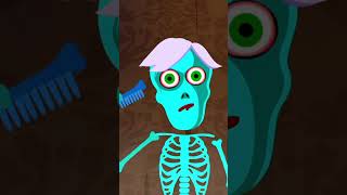 Spooky Skeleton Midnight Routine Song shorts halloween [upl. by Darrey]