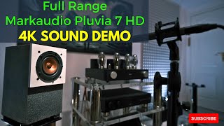 Markaudio Pluvia 7 HD  4quot DIY Full Range Speaker Sound Demo [upl. by Liss]