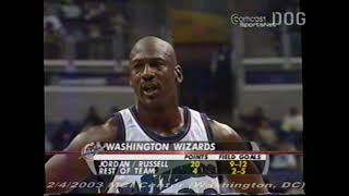 PreLeBron Cavs2003 Cleveland Cavaliers at Washington Wizards February 4 2003 [upl. by Ruosnam]