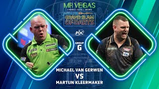 PDC Grand Slam of Darts 2023 11 14  Michael van Gerwen vs Martijn Kleermaker  HUN [upl. by Anitsuga]