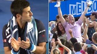 Novak Djokovic match interrupted by marriage proposal [upl. by Joyan]