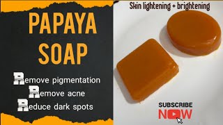 Papaya soap papayasoap soap soapmaking soapcutting homemade soap papaya GadipeDelfeena [upl. by Haggi466]