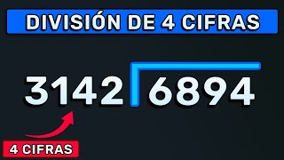 DIVISIÓN DE 4 CIFRAS  DIVISION con 4 DÍGITOS Super fácil [upl. by Nosydam]