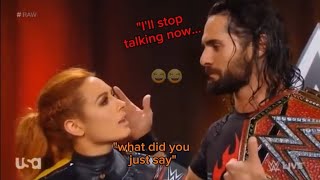 Becky Lynch amp Seth Rollins funny moments ft brollins being chaotic dorks brollins [upl. by Jordanson]