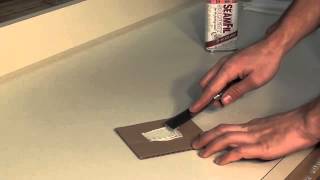 How to repair a deep scratch in your laminate countertop [upl. by Lacym832]