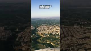 Travel landing in spain at alicante airport [upl. by Livesay]