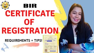 Certificate of Registration COR Requirements  Tips [upl. by Meil]