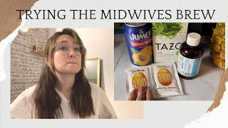 Trying the midwives brew to induce labor at 39 weeks pregnant [upl. by Ardnuasak114]