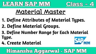 SAP MM  Material Master  SAP MM Material Management Training [upl. by Ellen]