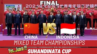 Indonesia vs China  Final Suhandinata Cup 2024 [upl. by Lili]