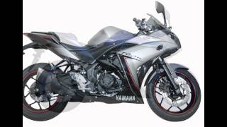 New Yamaha YZFR25 colour 2016 grey red blue [upl. by Bondie]