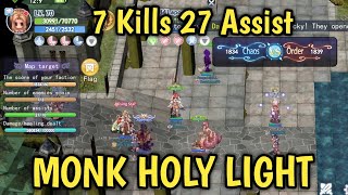 The Ragnarok Online  PVP Monk Highlights 7 Kills Holy Light Build [upl. by Afnin]