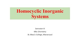 Homocyclic inorganic rings  Malayalam [upl. by Dej]