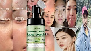 Elibliss Green Tea Foaming Face Wash  Honest Review [upl. by Vicky]