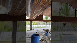 Truss work shortvideo roof roofsolution tileroof roofing reels carporch [upl. by Wappes389]