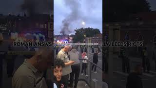 ROMANIANS VS UK POLICE FIGHT HAREHILLS LEEDS RIOT 18 07 2024 [upl. by Carbrey38]